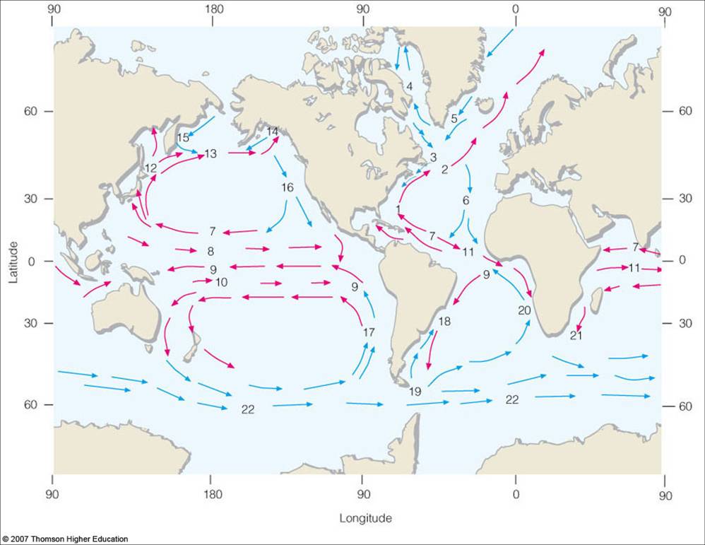 Major Ocean Currents